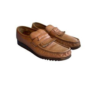 Eco Gomma K2 Men's Italian Tan Moccasins Size 9.5 Medium